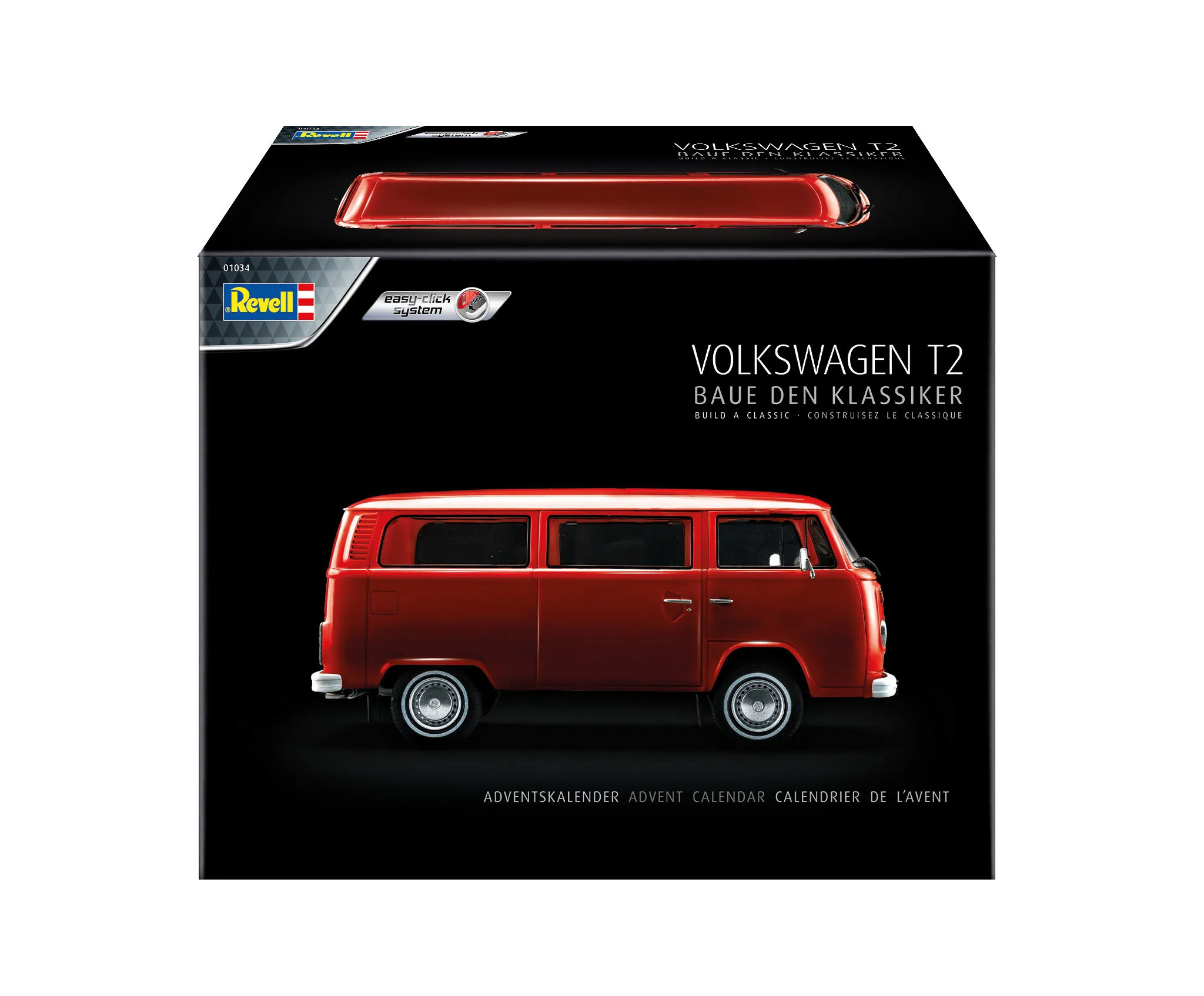 Adventskalender VW T2 Bus 1:24 Modellbausatz – Revell 01034 – Bild 3