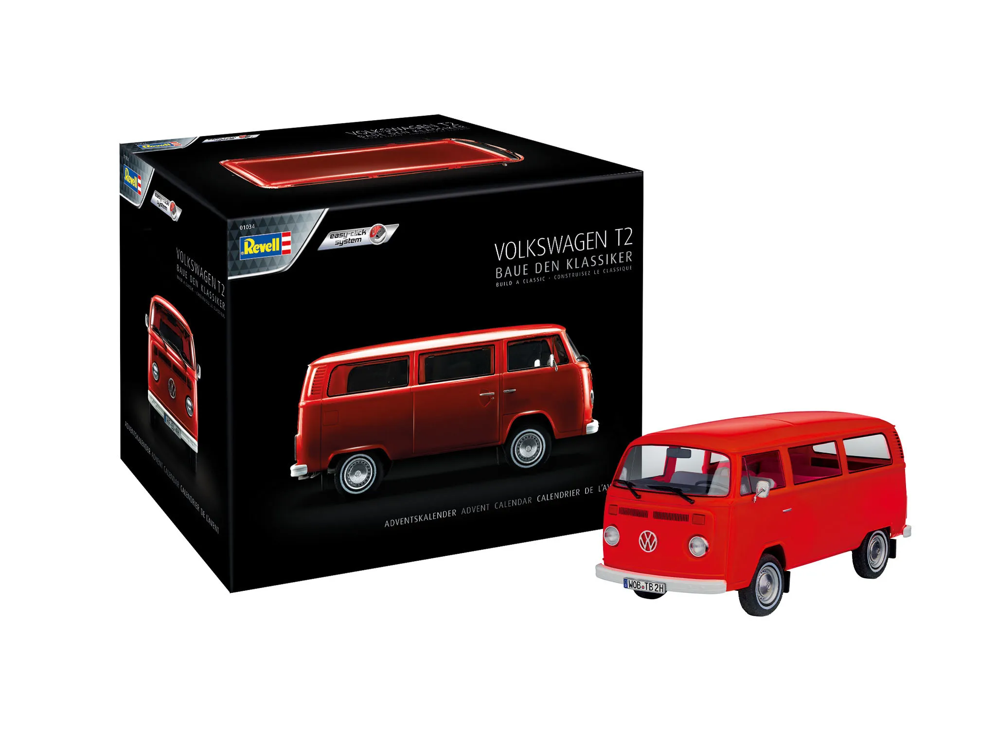 Adventskalender VW T2 Bus 1:24 Modellbausatz – Revell 01034 – Bild 2