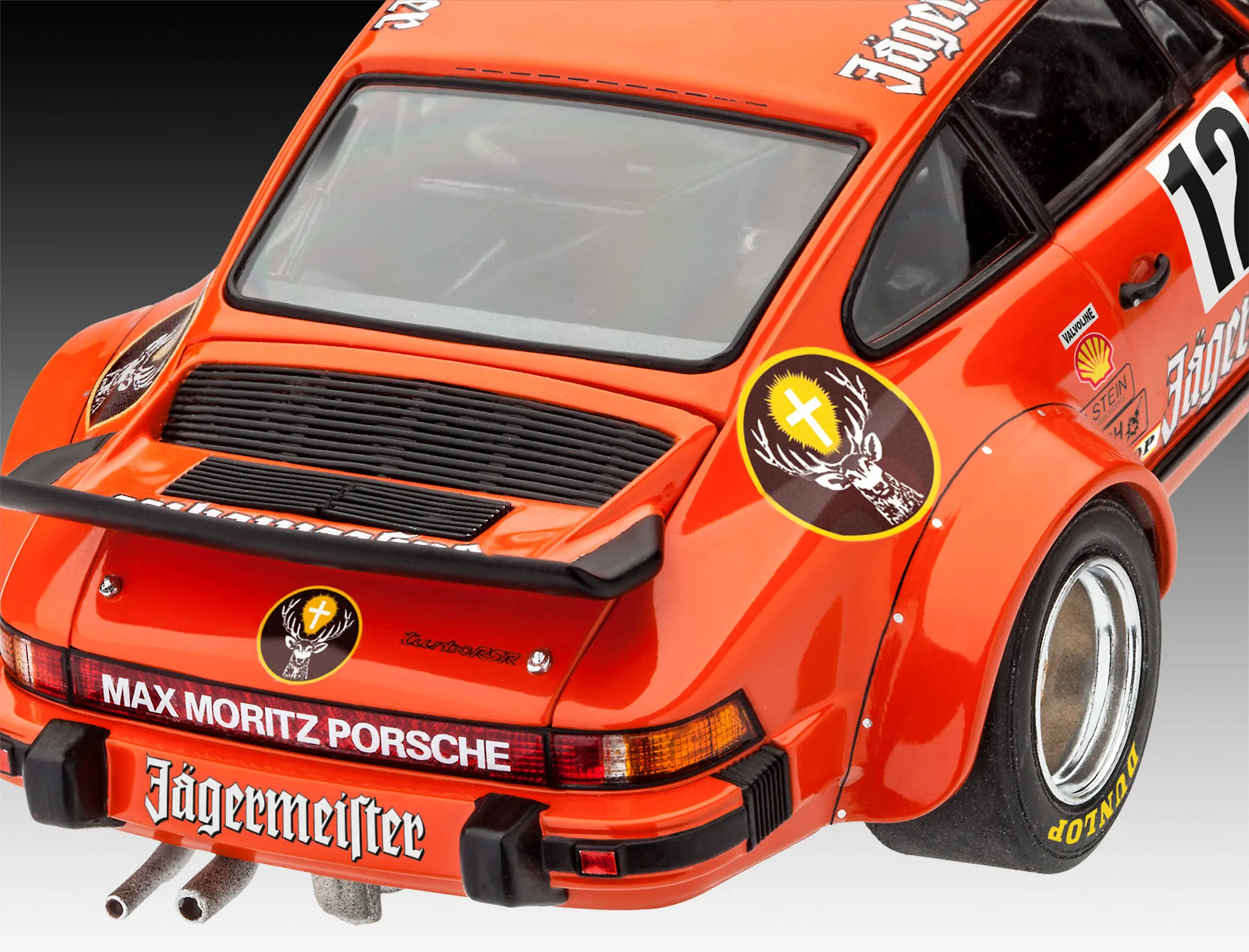 Porsche 934 RSR Jägermeister Motor Sport 50th Anniversary inkl. Farbe & Kleber – Revell 05669 – Bild 7