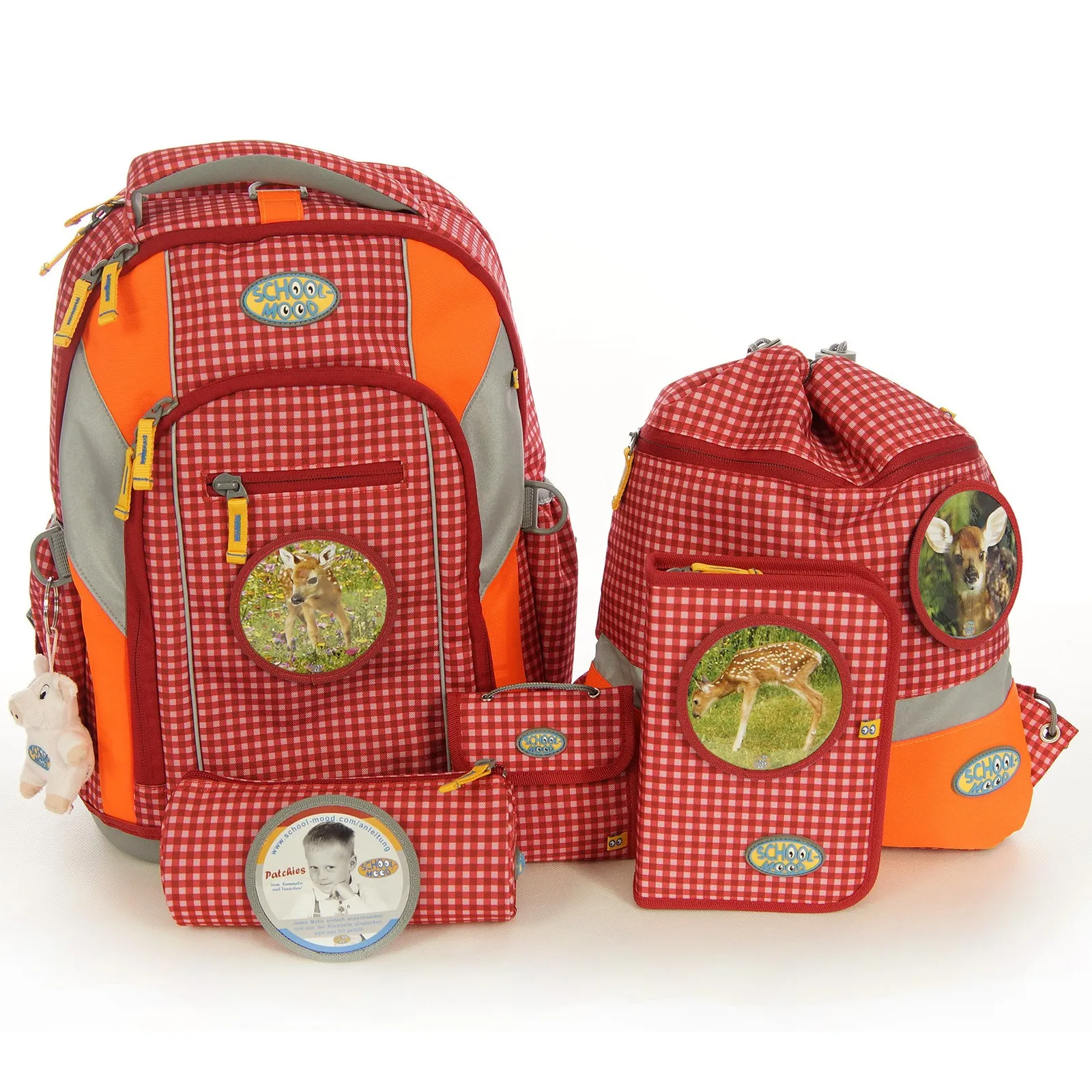 Schulranzen-Set Lissy Rehkitz 7tlg. LOOP Schulrucksack – School Mood