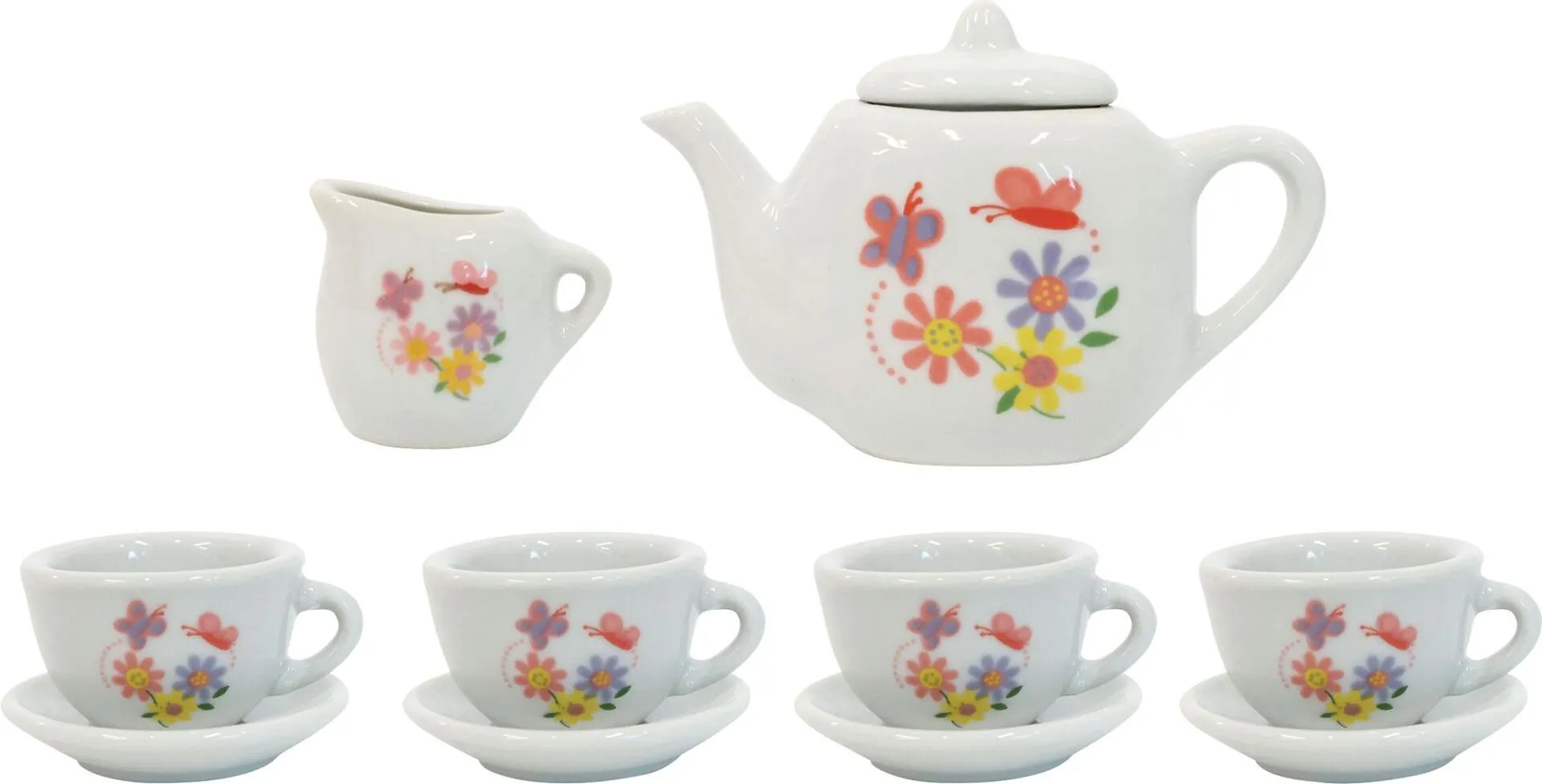 Tee-Service aus Porzellan 11-teilig Puppengeschirr – Spielmaus – Bild 3