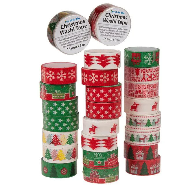 Christmas Washi Deko Klebeband Weihnachten 12er Set