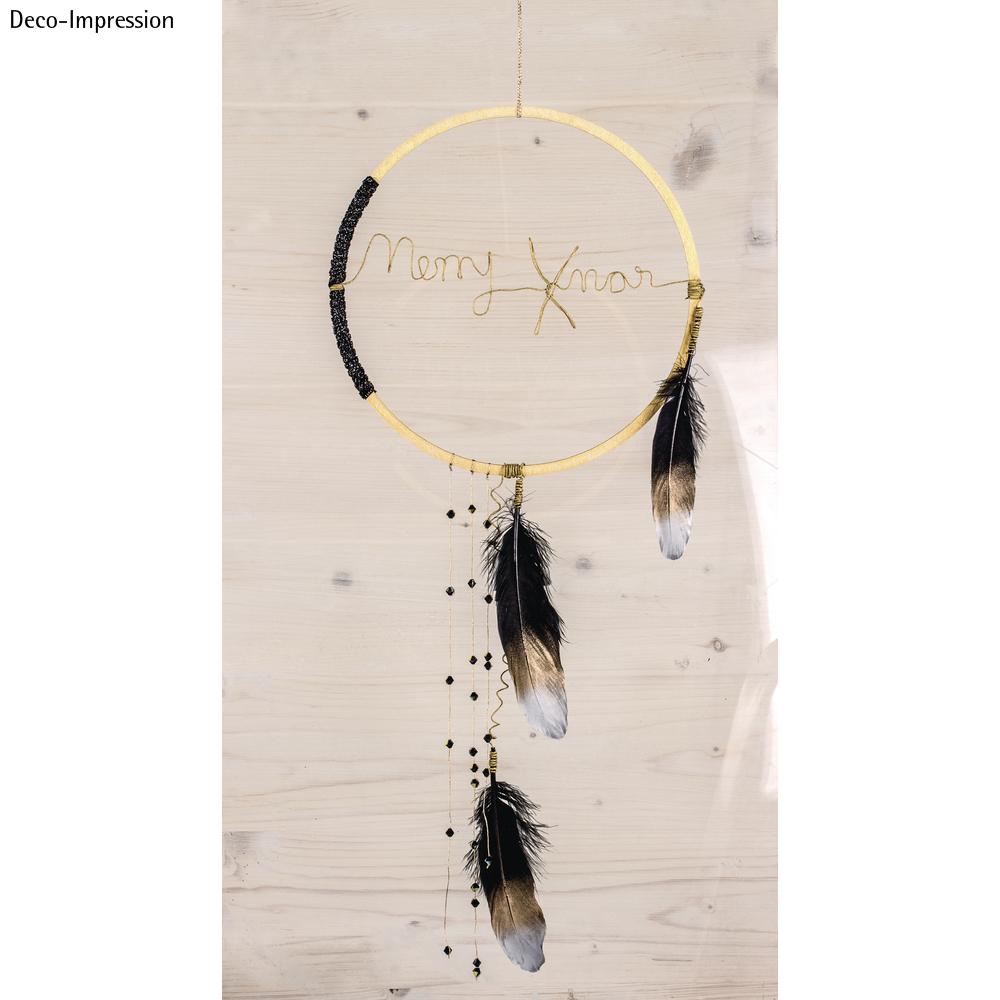 Federn mit silber-gold-Farbverlauf, schwarz, 15-20 cm – Bild 3