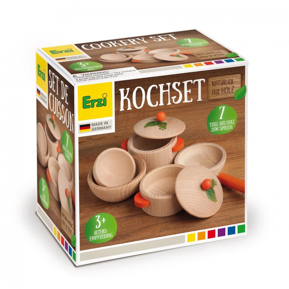 Kochset Holz natur von Erzi – Bild 2