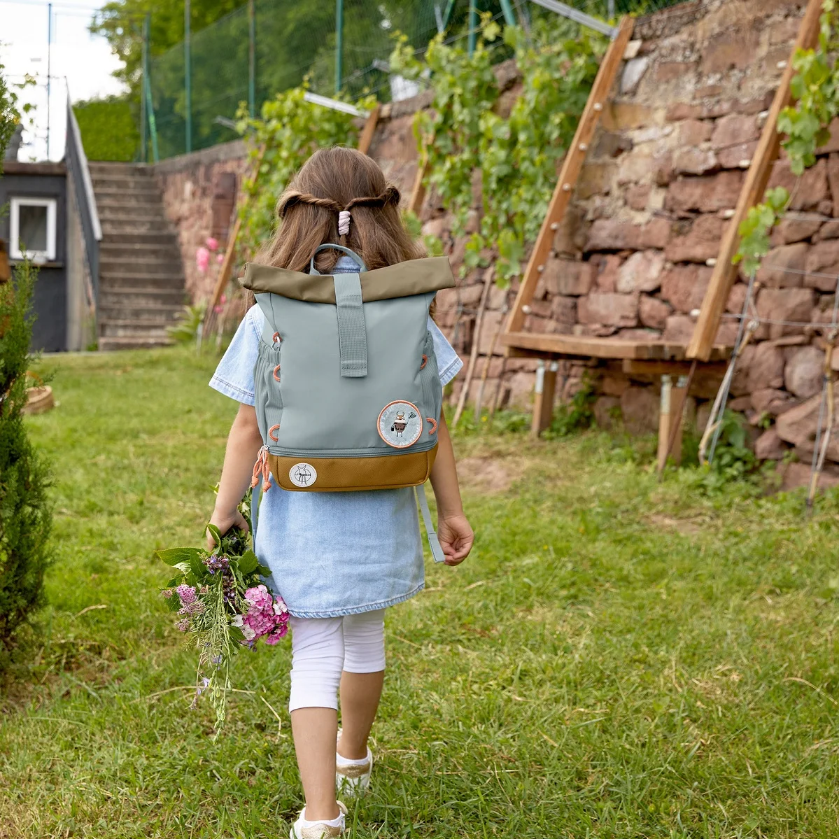 Kindergartenrucksack Rolltop – Hellblau – Bild 6