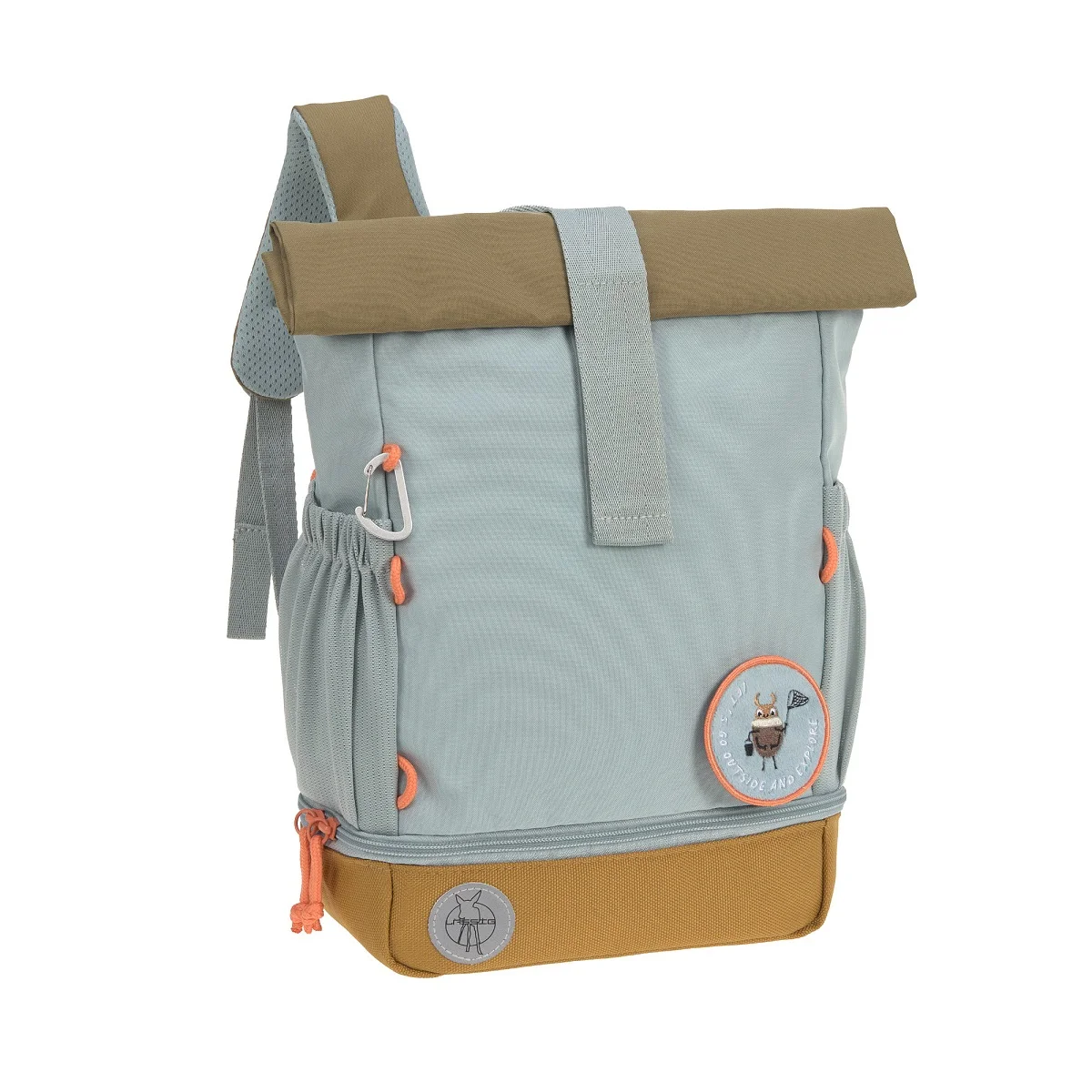 Kindergartenrucksack Rolltop – Hellblau