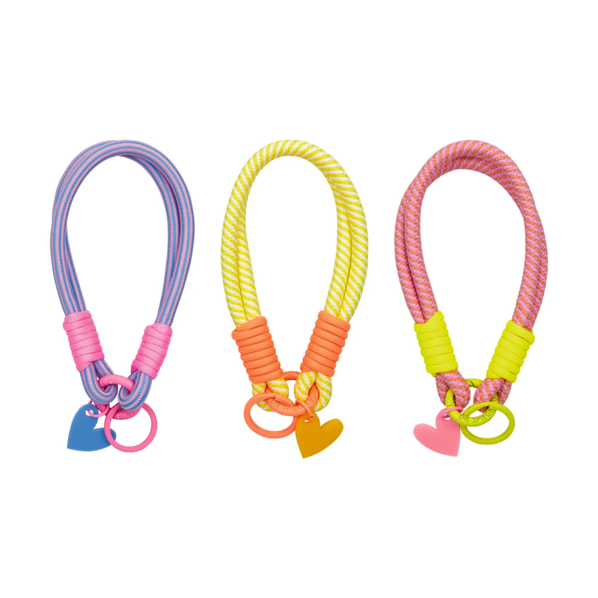 Schlüsselanhänger Doppelkordel „Happy together“ blau – Bild 2