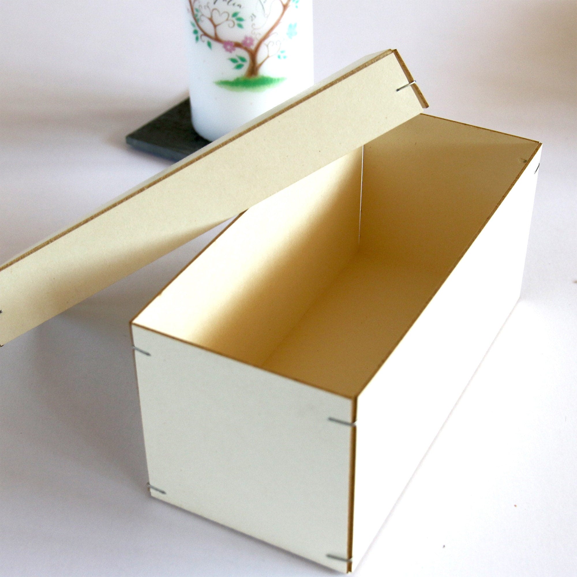 Weiße Hochzeitskerze Geburtstagskerze Rahmen Eukalyptusblätter personalisiertes Hochzeitsgeschenk anpassbar Kerze Wedding – Bild 6