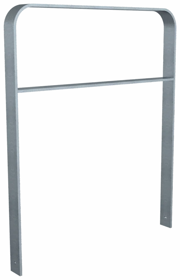 Flachstahlbügel mit Querholm 50 x 12 mm, 450 x 800 mm, gebogen, zum Aufdübeln, feuerverzinkt und DB 703 beschichtet – Bild 2