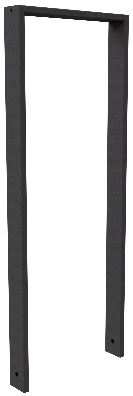 Anlehnbügel aus Vierkantrohr 80 x 20 mm, 750 x 800 mm, beschichtet DB 703